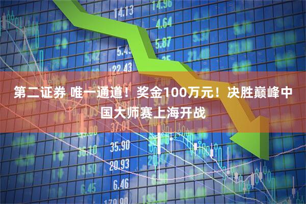 第二证券 唯一通道！奖金100万元！决胜巅峰中国大师赛上海开战