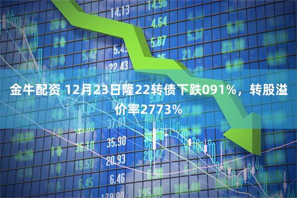 金牛配资 12月23日隆22转债下跌091%，转股溢价率2773%